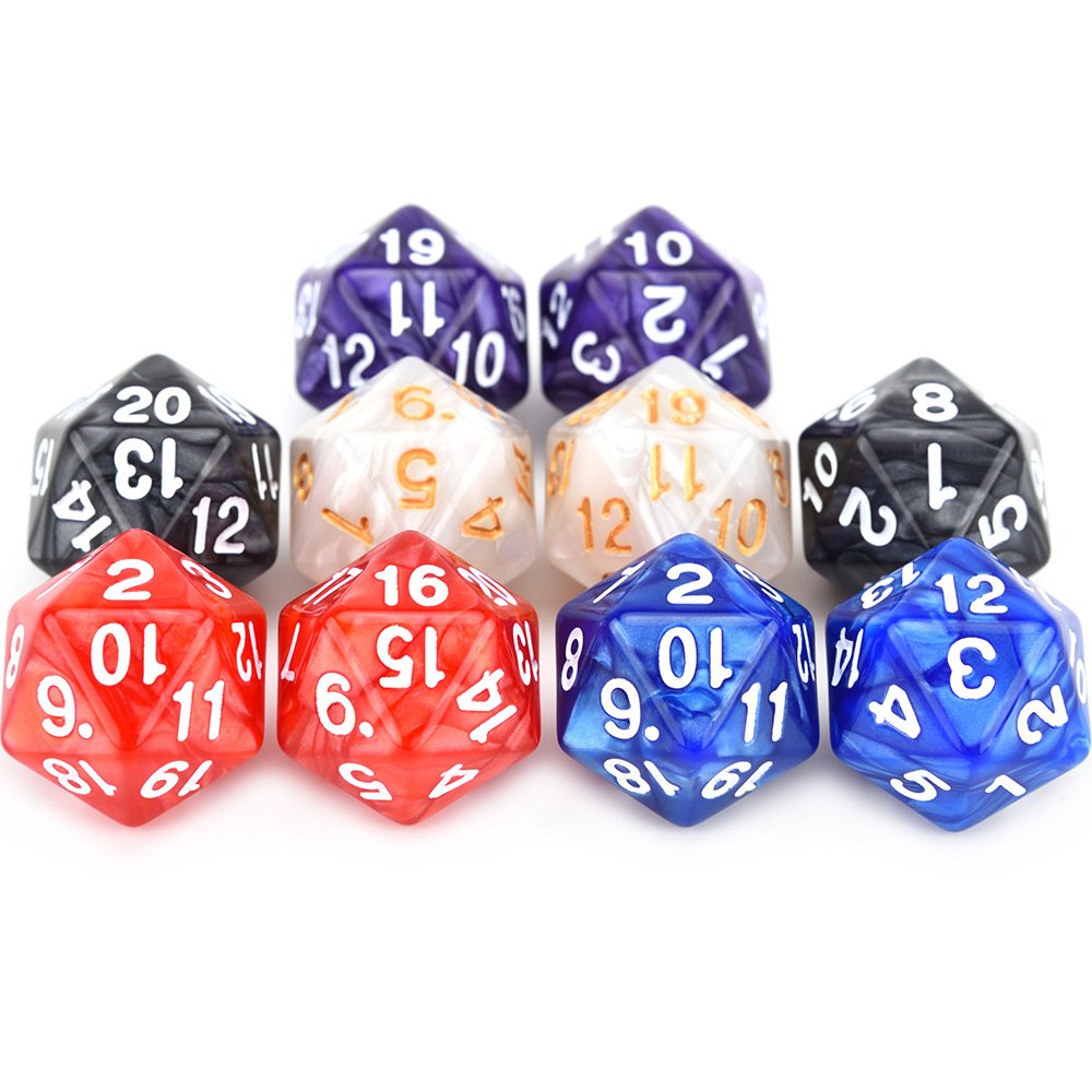 custom D20 20mm DND Dice set Factory Wholesale Polyhedral Dice game Tabletop Gaming