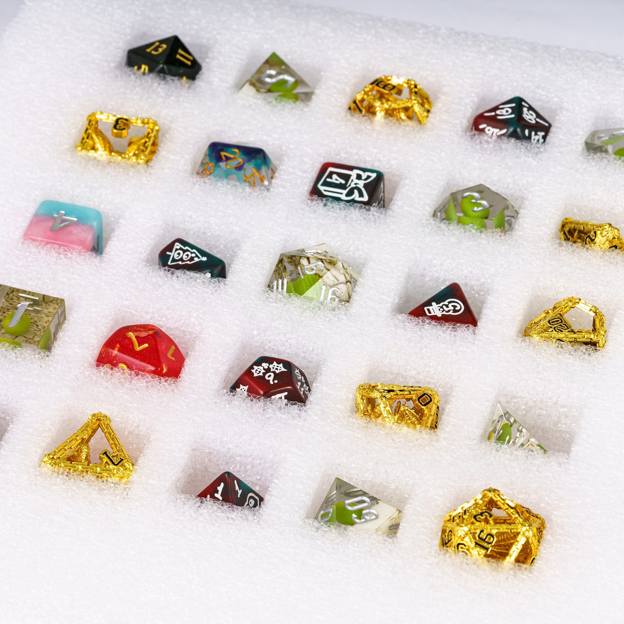 Udixi custom dice Christmas Advent Calendar Dice gift box