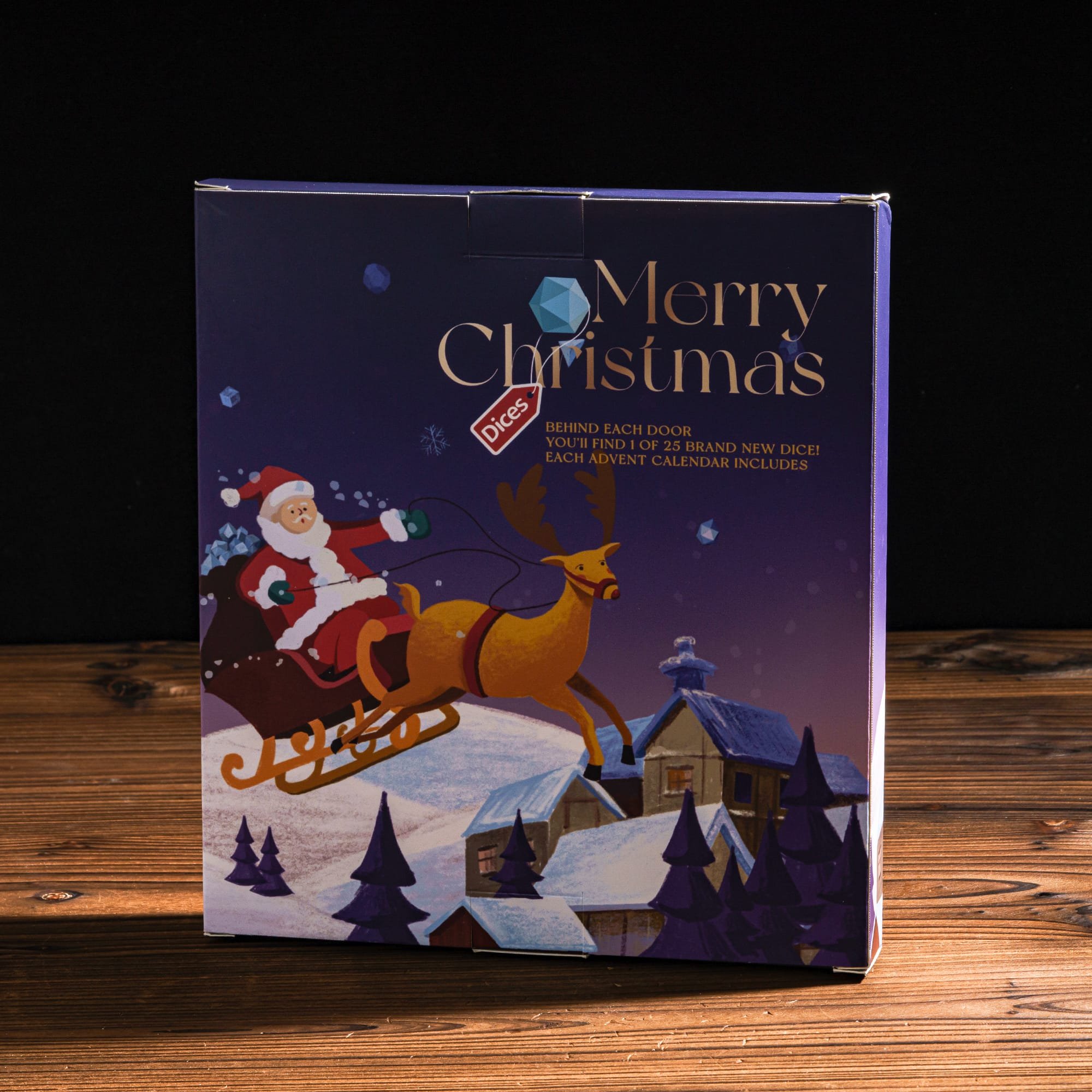 Udixi custom dice Christmas Advent Calendar Dice gift box