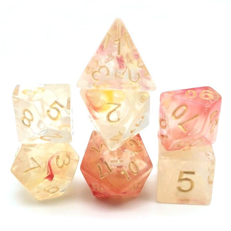Unique Tabletop Game Bulk Mixed Color Polyhedral Dice Set for Dungeons and Dragons
