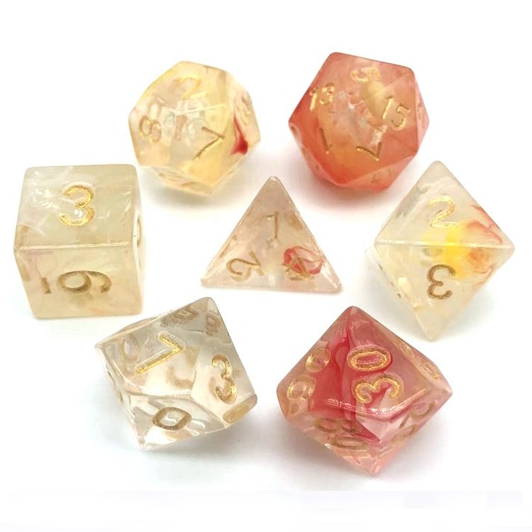 Unique Tabletop Game Bulk Mixed Color Polyhedral Dice Set for Dungeons and Dragons