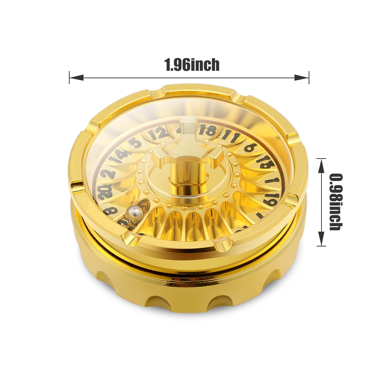 2024 Unique Roulette Dice D20 Fidget Spinner Auto Dice D&D Dice with Gift Case for Dungeons and Dragon Game