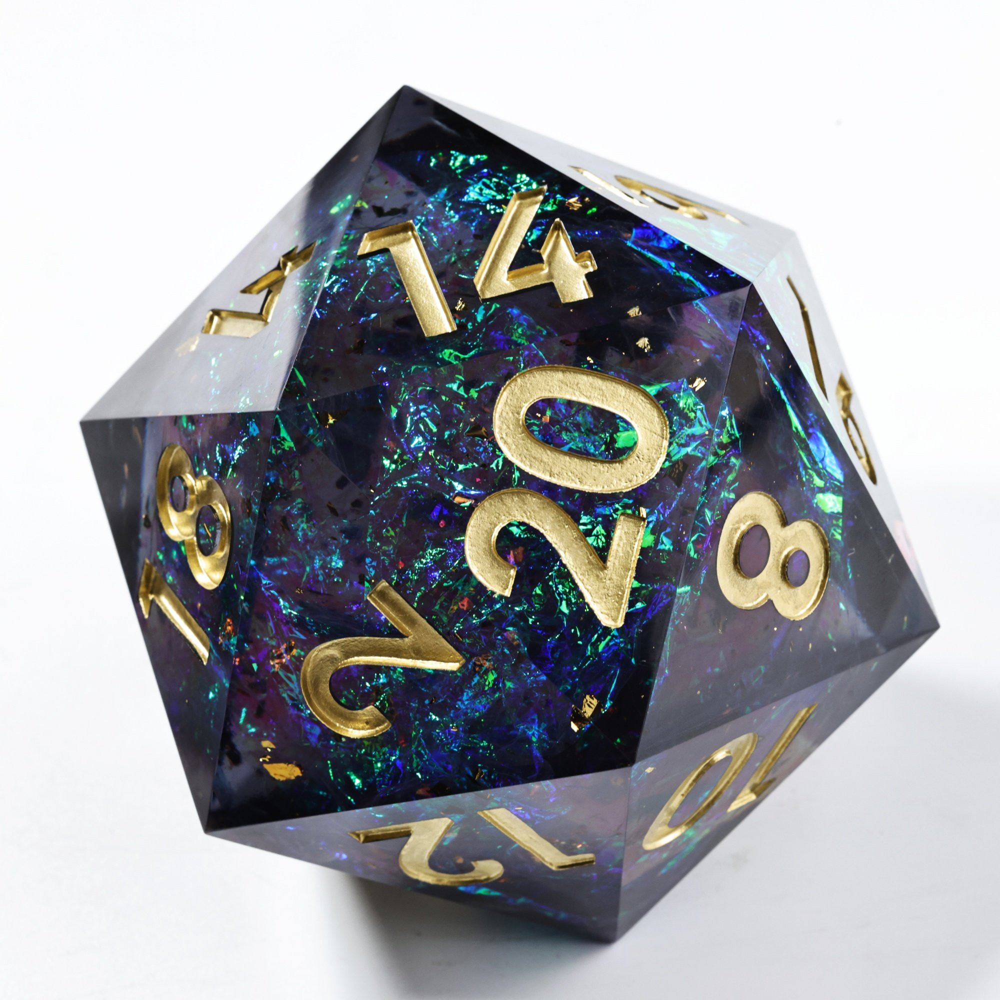 MINI PLANET Custom Resin D20 Dice Set For RPG Liquid Core Dice D20 Wholesale Custom Big Dragon Eye Liquid Core 20 Face Dice DND