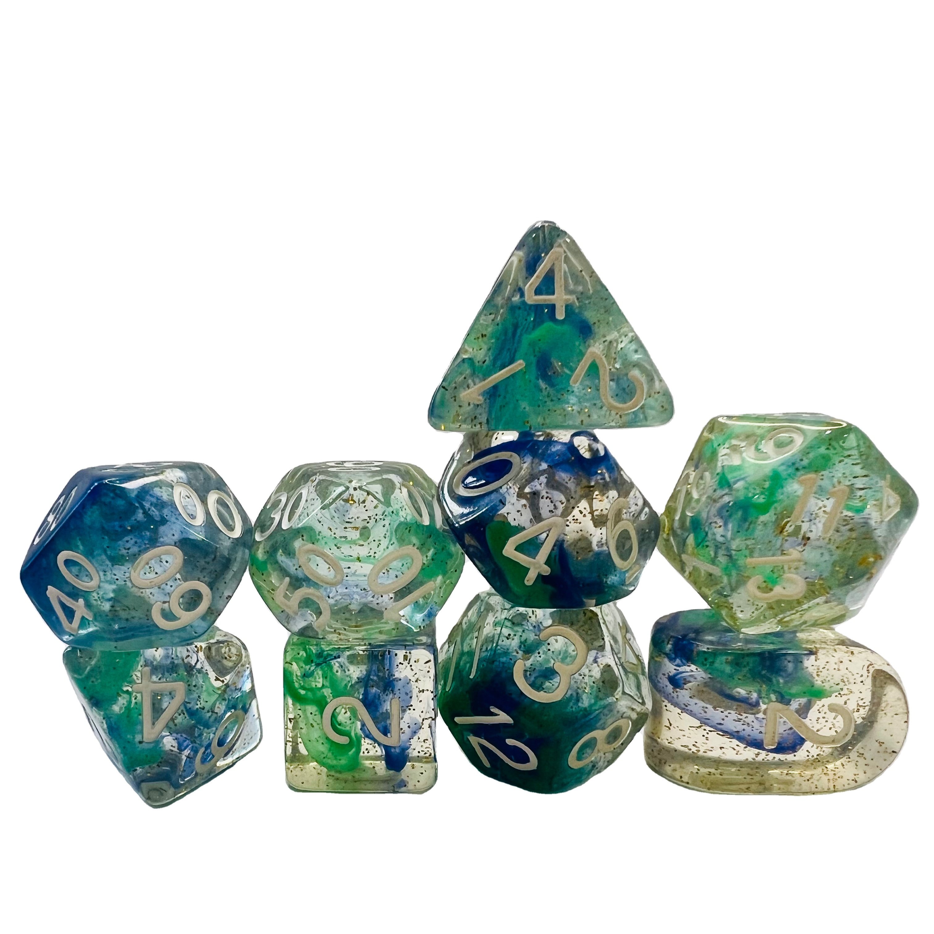 Game Gambling Polyhedral Polyhedron Board Or Card Games Roleplaying Dungeons And Dragons Rpg Resin Round Corner Dice