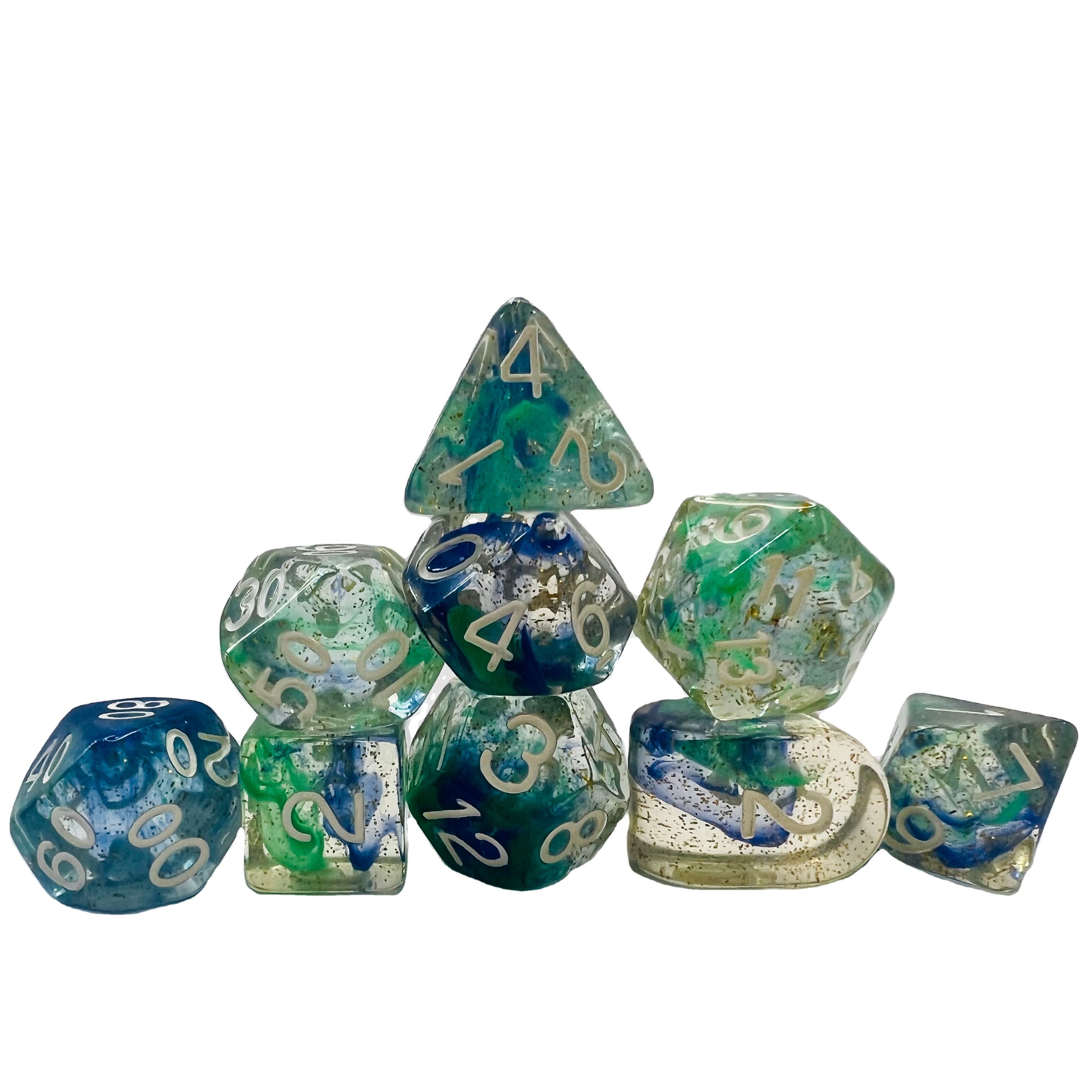 Game Gambling Polyhedral Polyhedron Board Or Card Games Roleplaying Dungeons And Dragons Rpg Resin Round Corner Dice