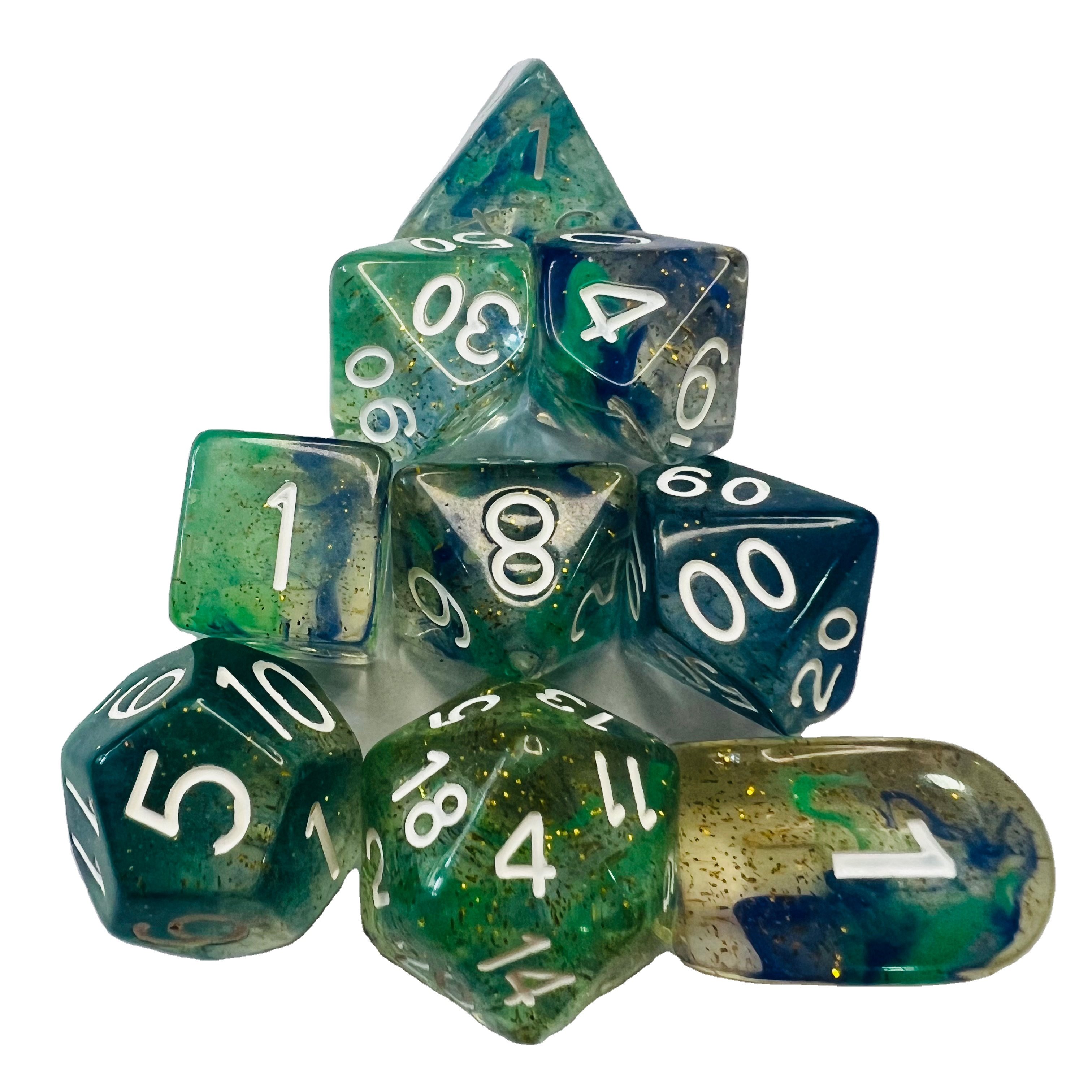 Game Gambling Polyhedral Polyhedron Board Or Card Games Roleplaying Dungeons And Dragons Rpg Resin Round Corner Dice