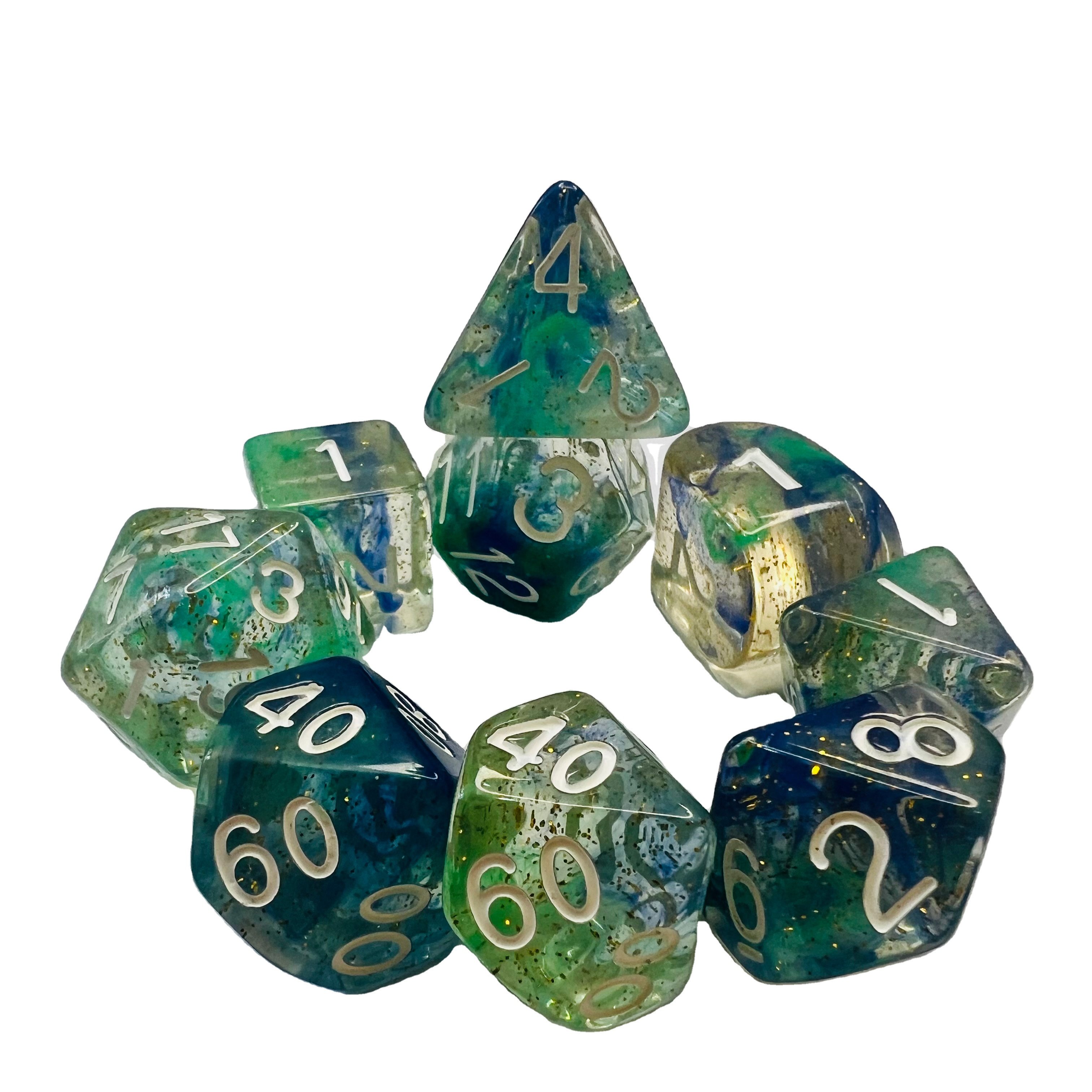 Game Gambling Polyhedral Polyhedron Board Or Card Games Roleplaying Dungeons And Dragons Rpg Resin Round Corner Dice
