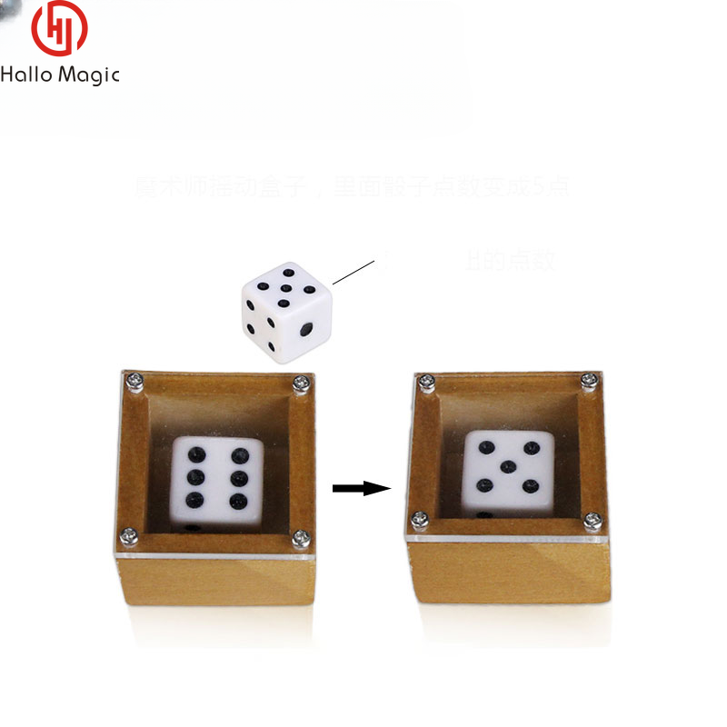 prophecy dice wooden soul magic trick, close up range interactive magic props, magic toys