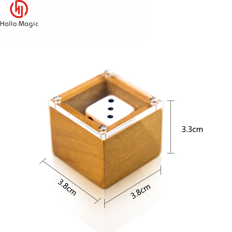 prophecy dice wooden soul magic trick, close up range interactive magic props, magic toys