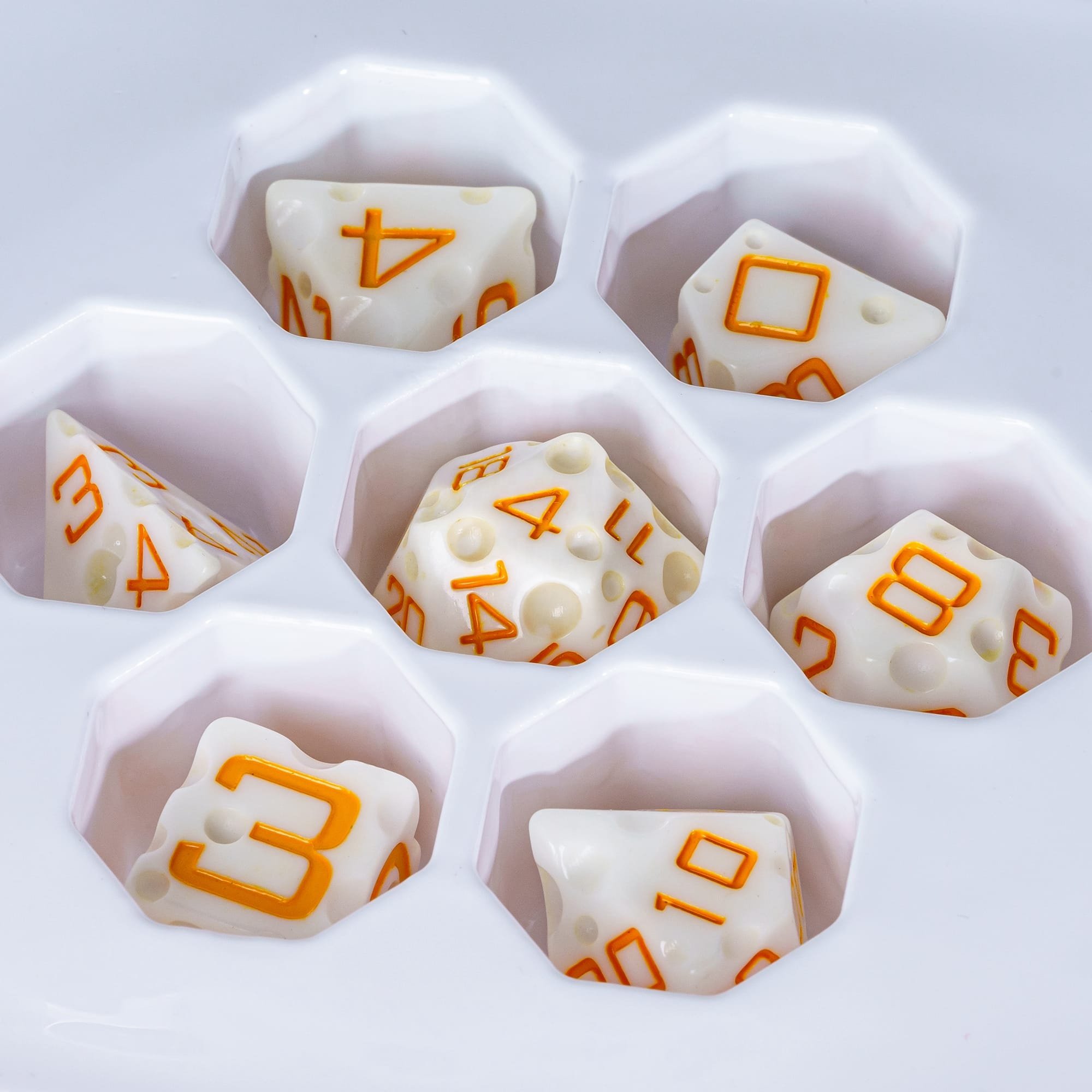Udixi custom dice set cheese dice dnd game dungeons and dragons resin dnd RTG dice board game