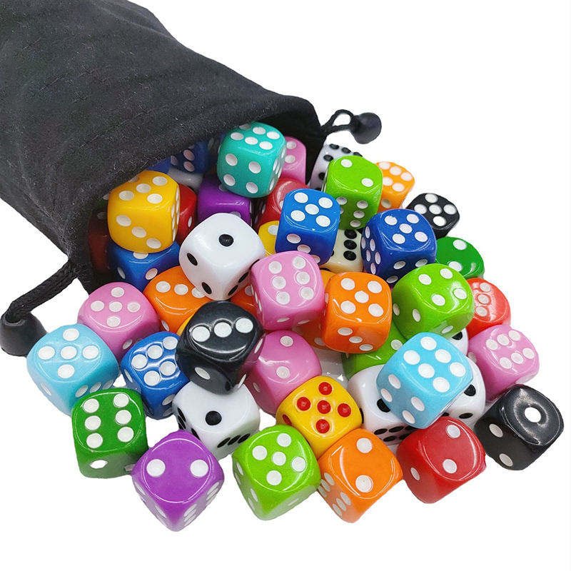 Acrylic resin dice Solid color fillet dice 12mm 14mm 16mm 18mm 20mm games custom dice