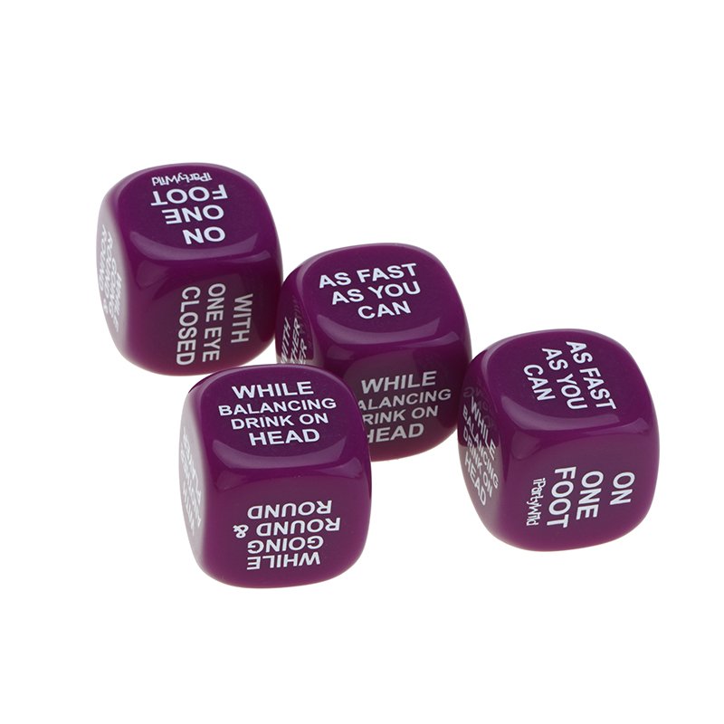 custom 16mm 18MM 20mm 25mm D6 1 color printed good acrylic dice English Teaching entertainment or English Housework games dice