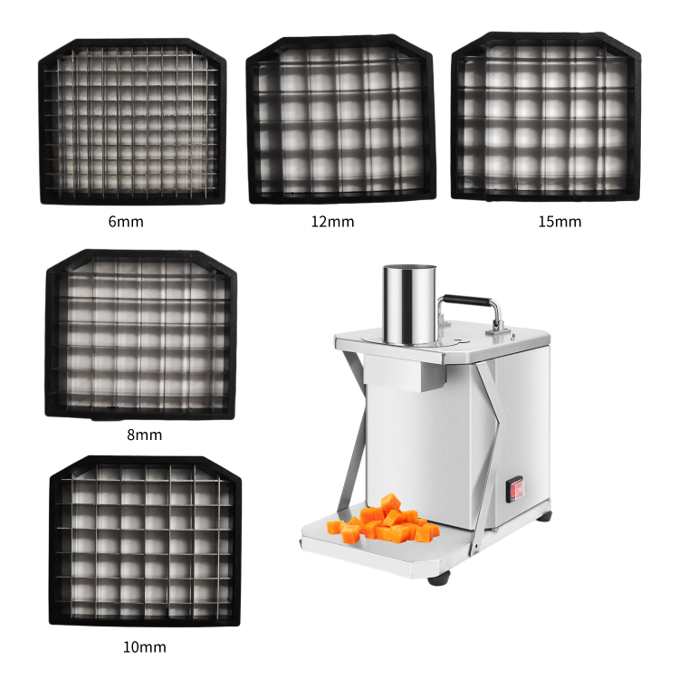 Commercial Automatic Carrot Potato Onion Vegetable Diced Cut Pellets Stainless Steel Dicing Tool