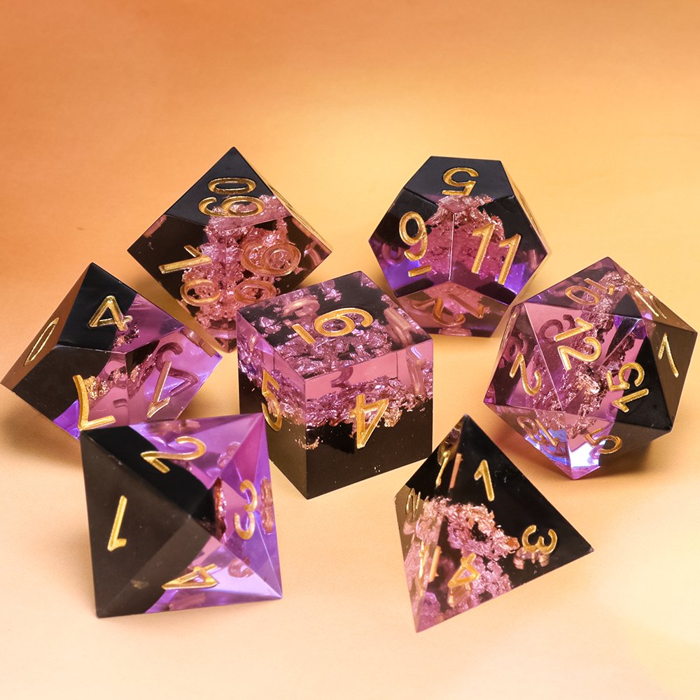 High Quality Polyhedral Dragon Eye 7pcs Set Standard Size Dice For Board Games