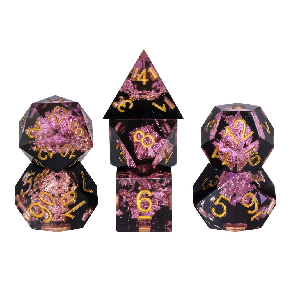 High Quality Polyhedral Dragon Eye 7pcs Set Standard Size Dice For Board Games