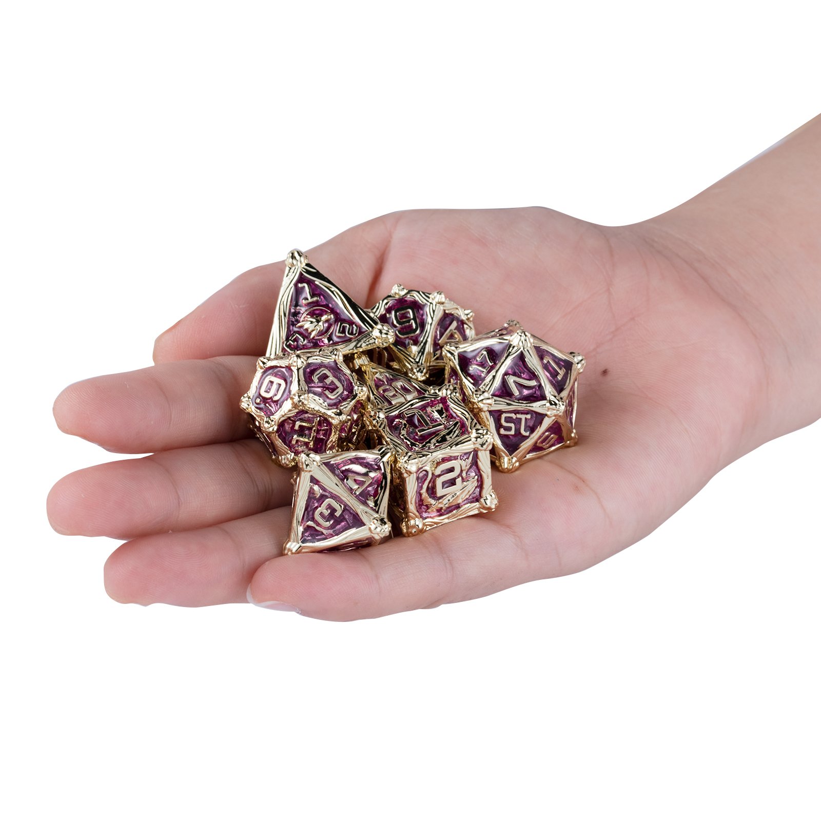 Factory Customized Wholesale New Hot Sale Dragon's Eye dnd dice polyhedral metal dice set D&D RPG dice for Table Game