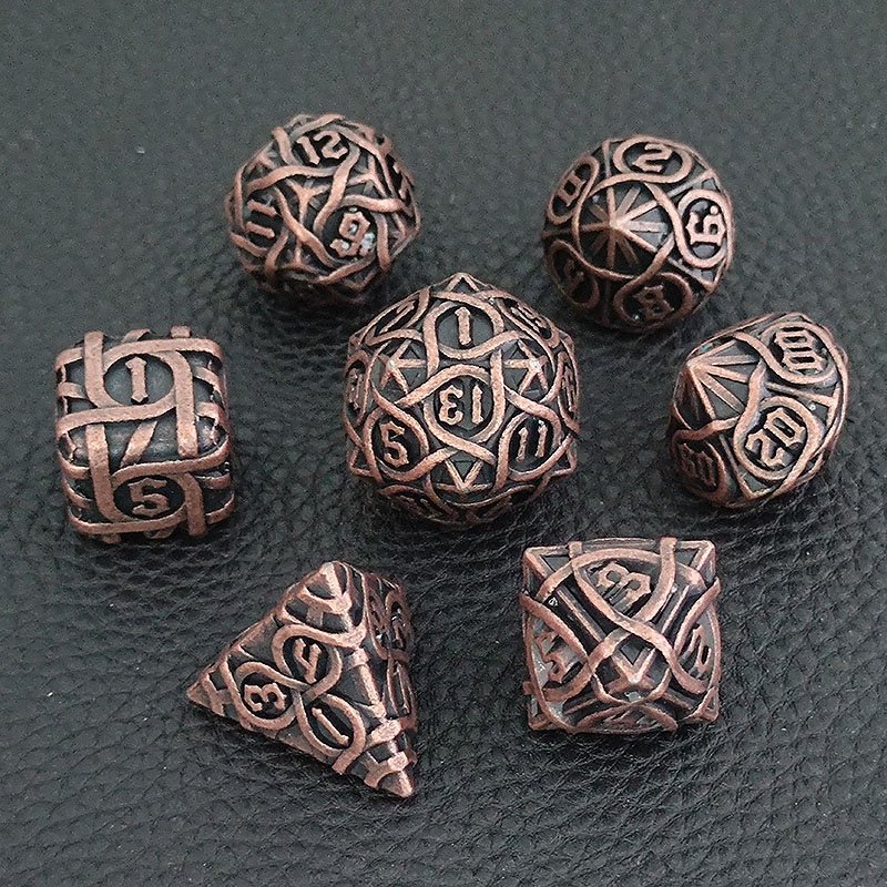 Super Septemner SalesDragon DND Metal Dice Set Dungeons and Dragons Gifts D&D D and D Metal Dice for D20 Polyhedral