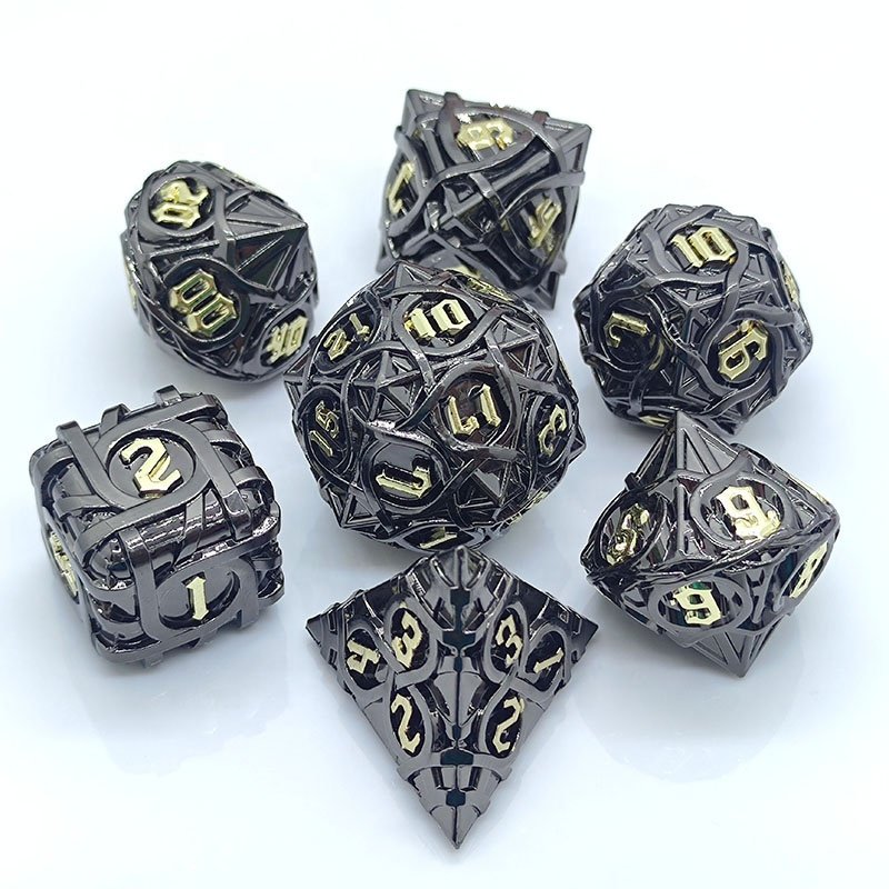 Super Septemner SalesDragon DND Metal Dice Set Dungeons and Dragons Gifts D&D D and D Metal Dice for D20 Polyhedral