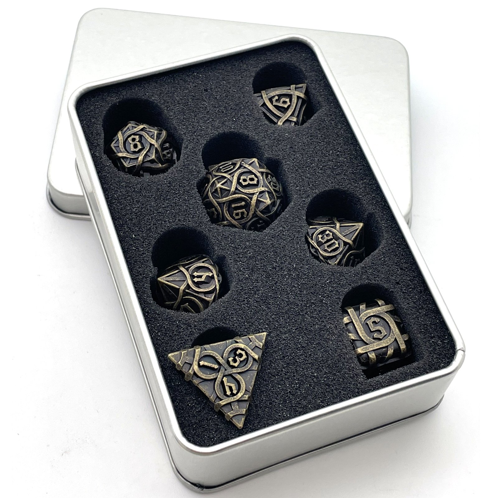 Metal dice DND Dungeons & Dragons running Group Solid dice set RPG board game dice support customization
