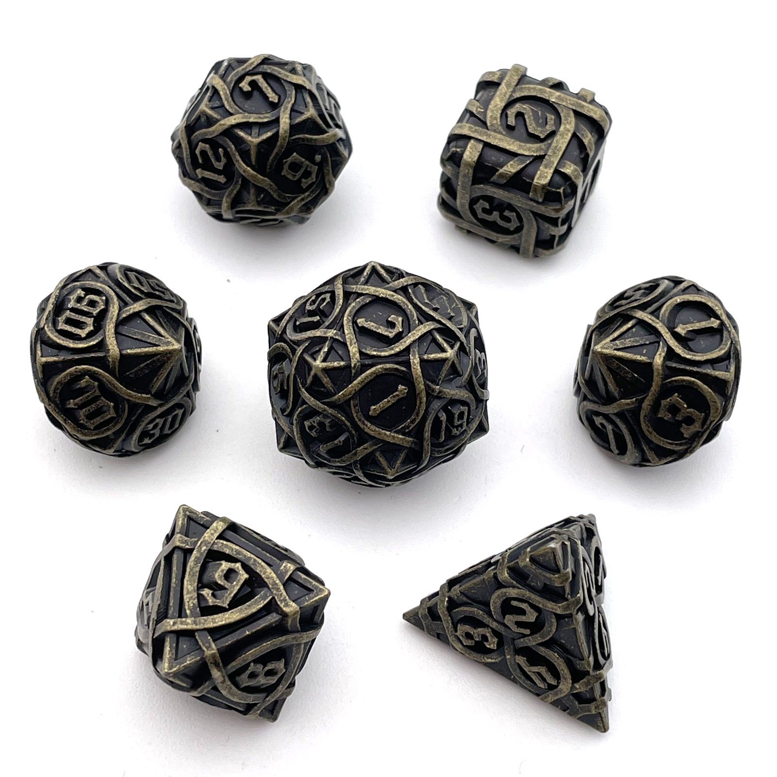 Metal dice DND Dungeons & Dragons running Group Solid dice set RPG board game dice support customization
