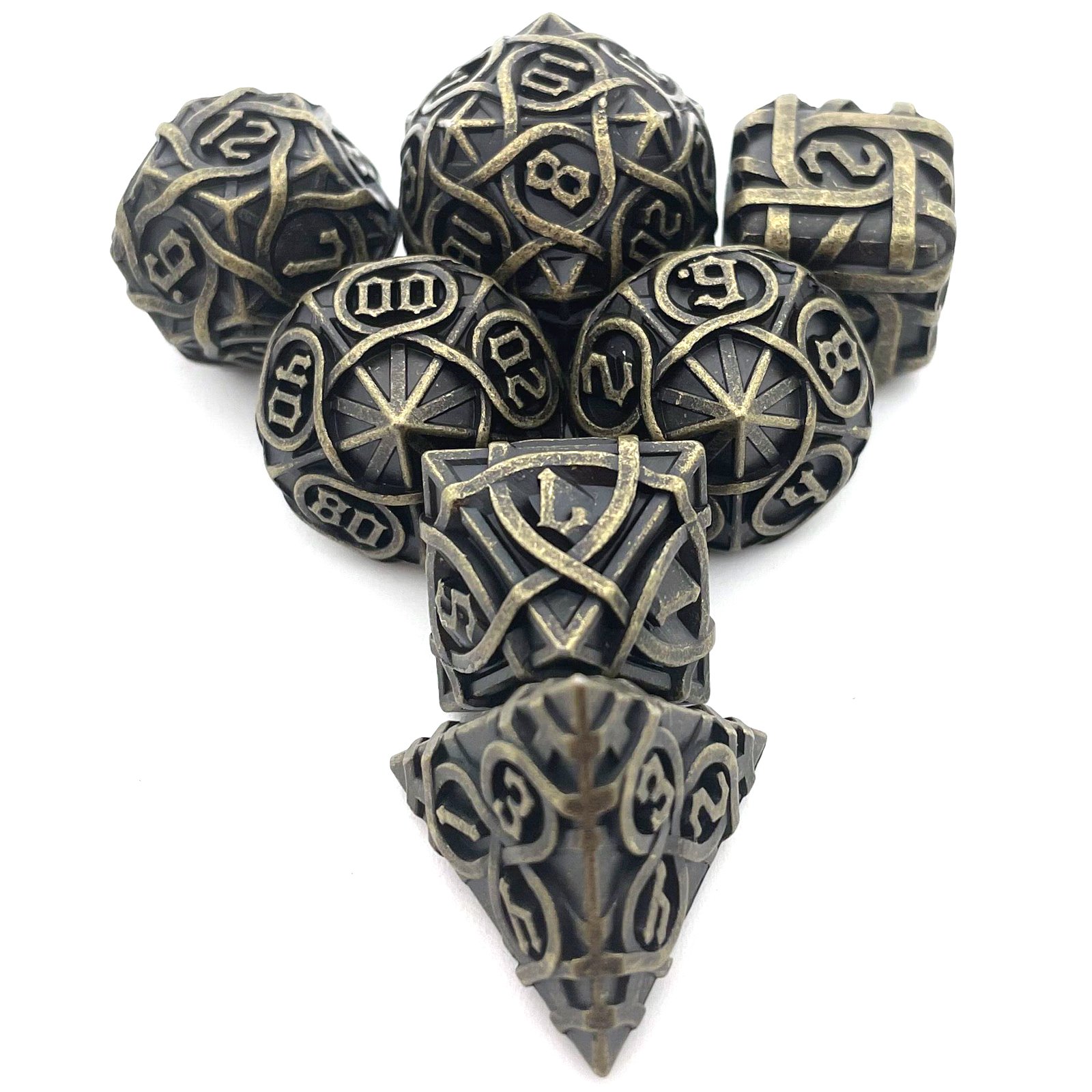 Metal dice DND Dungeons & Dragons running Group Solid dice set RPG board game dice support customization