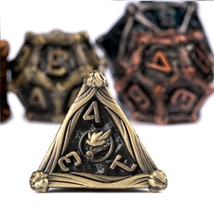 Dungeons and Dragons Polyhedral Metal DND RPG 7pcs Per Set Board Game Dice Style Pcs Colorful Color