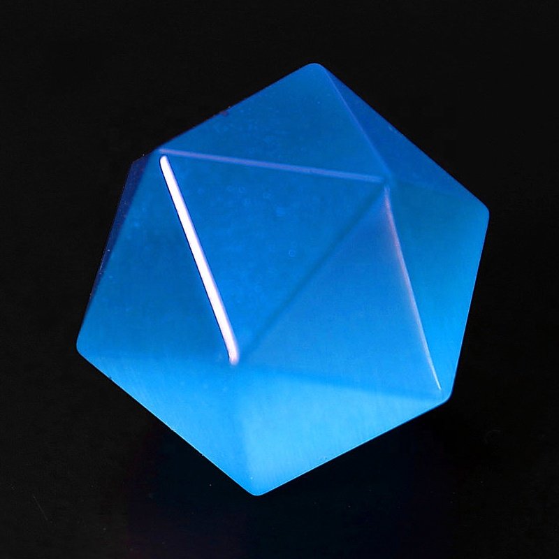 Custom Engraved Dice 16mm 20mm Cats Eye Dice D4 D6 D8 D10 D12 D20 Ocean Blue Blank Dice For Dungeons And Dragons DND RPG
