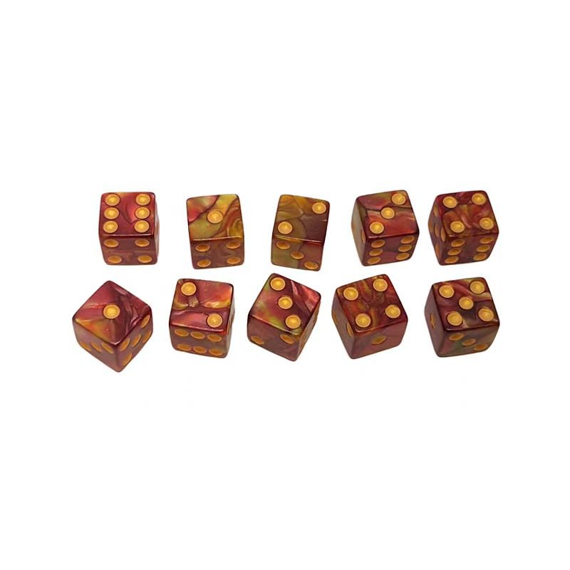 2024 16mm Acrylic Casino Digital Polyhedral Custom Six Sided Spot Board Game Dice D&D RPG Supplier Gambling Dices Set