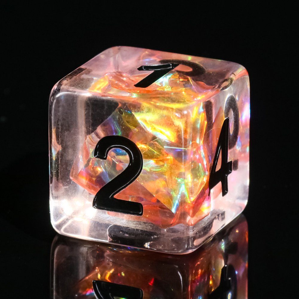 Hard to Damage durable metal 7 pcs dice set Polyhedral dice for different type of board games