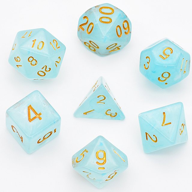 Udixi Acrylic Polyhedral Wholesale dungeons and dragons Plastic RPG Gaming Rolepaly Swirl Dice