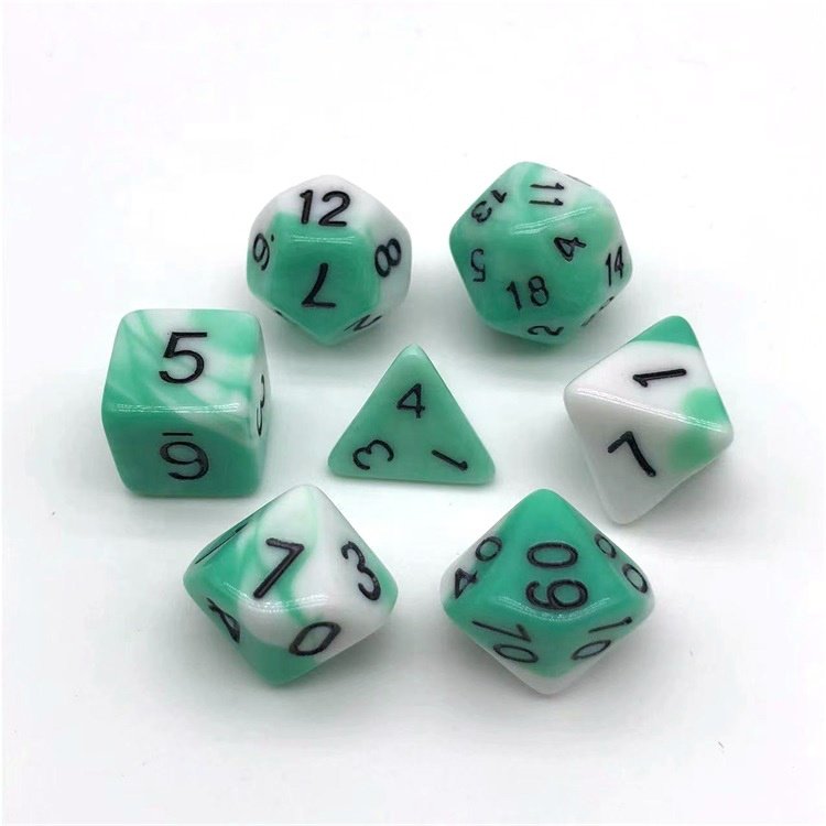 Top Elegant Bulk Wholesale Full Sets Table Game Polyhedral Dice for DND RPG