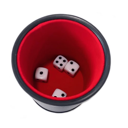High quality custom leather dice cup printing logo Dice cup size 9.3*8cm