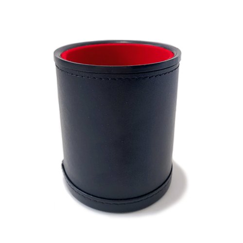High quality custom leather dice cup printing logo Dice cup size 9.3*8cm