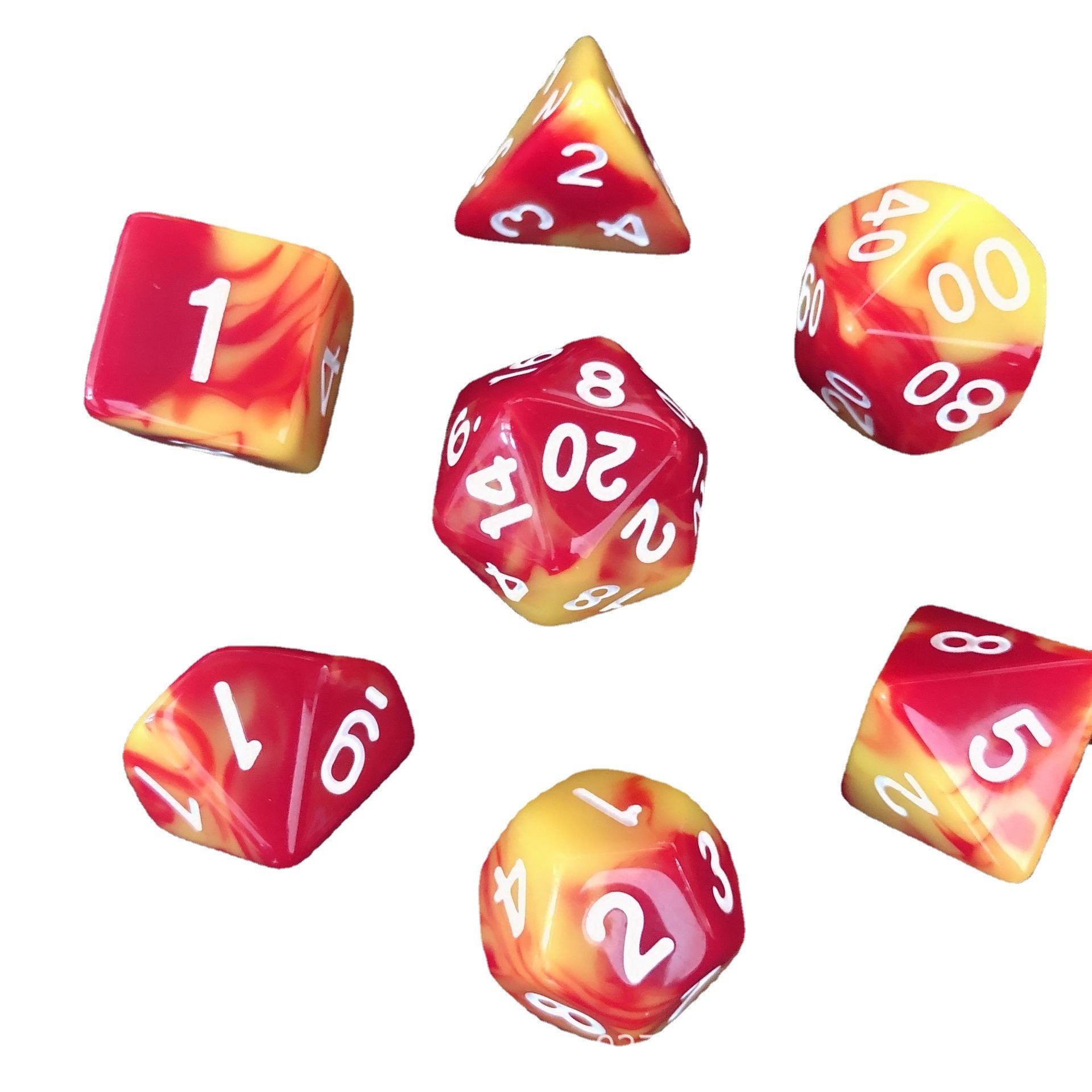 Hot Sale Dice Set Good Quality Resin Acrylic Cheap Dice Solid New Dnd dice set