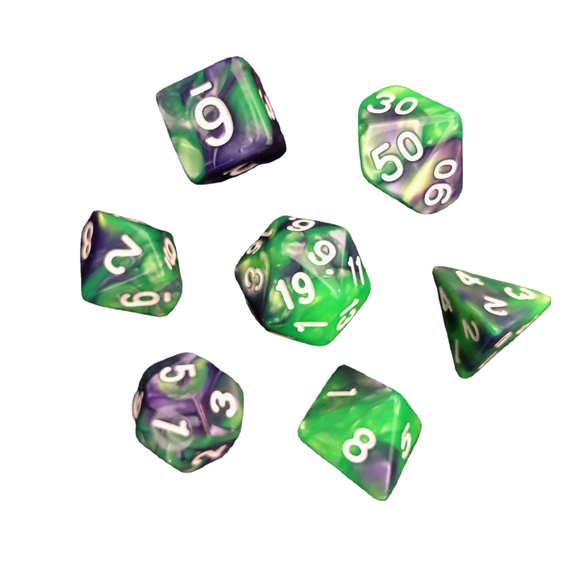 Hot Sale Dice Set Good Quality Resin Acrylic Cheap Dice Solid New Dnd dice set