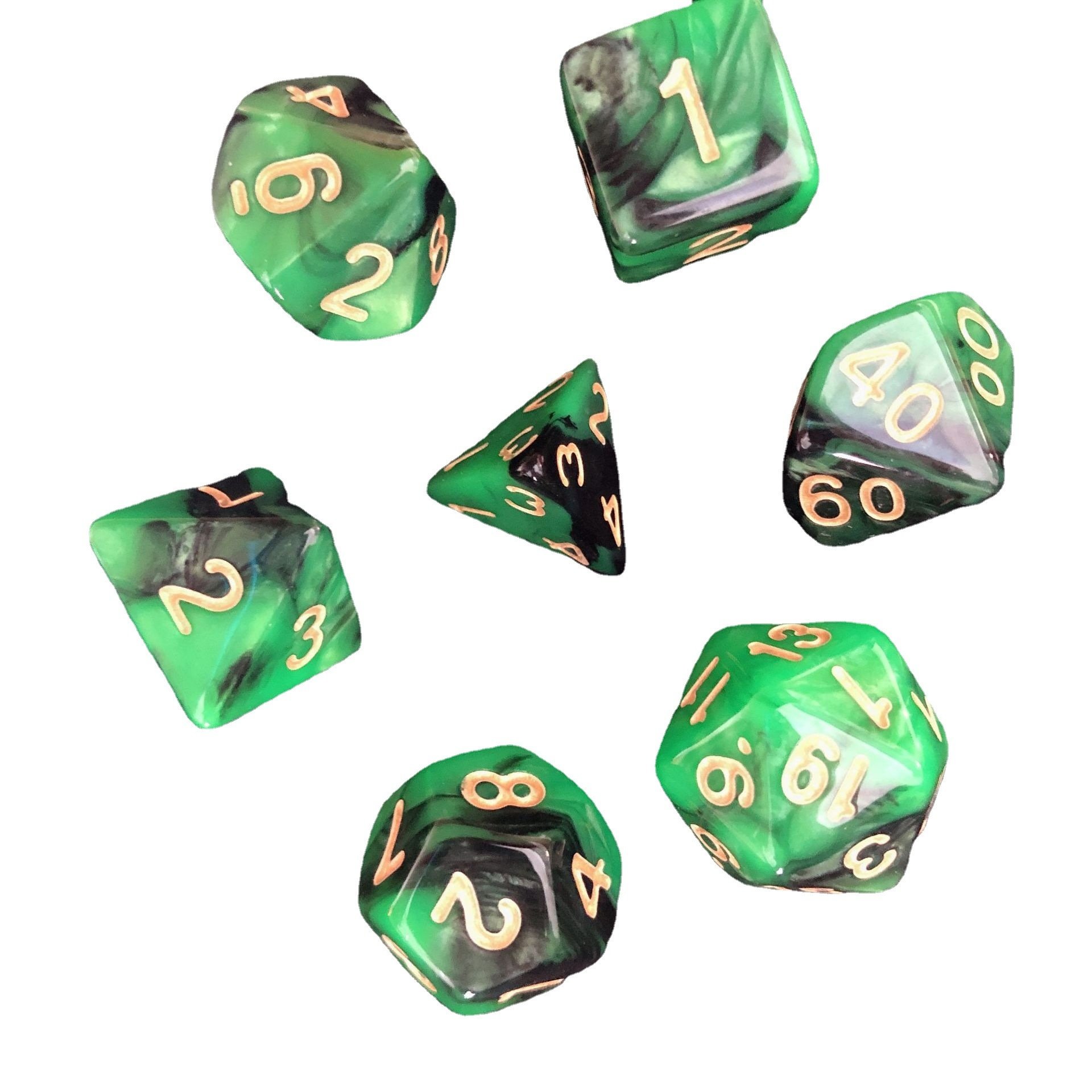 Hot Sale Dice Set Good Quality Resin Acrylic Cheap Dice Solid New Dnd dice set