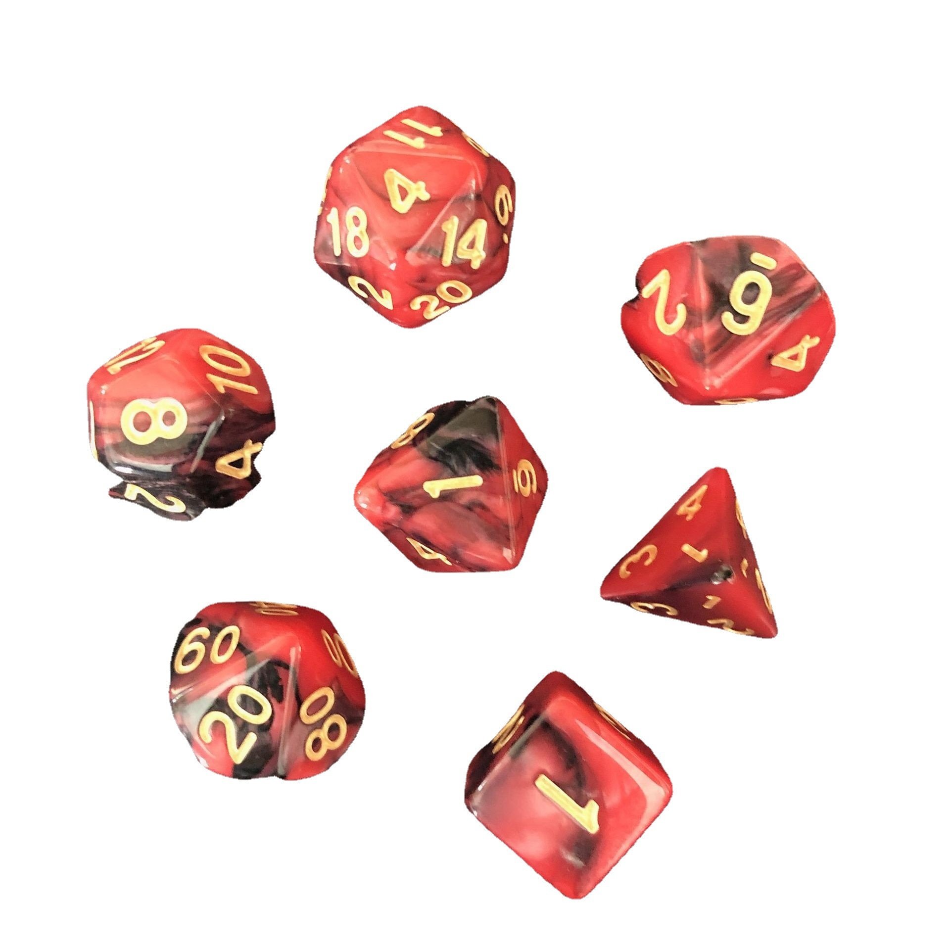 Hot Sale Dice Set Good Quality Resin Acrylic Cheap Dice Solid New Dnd dice set