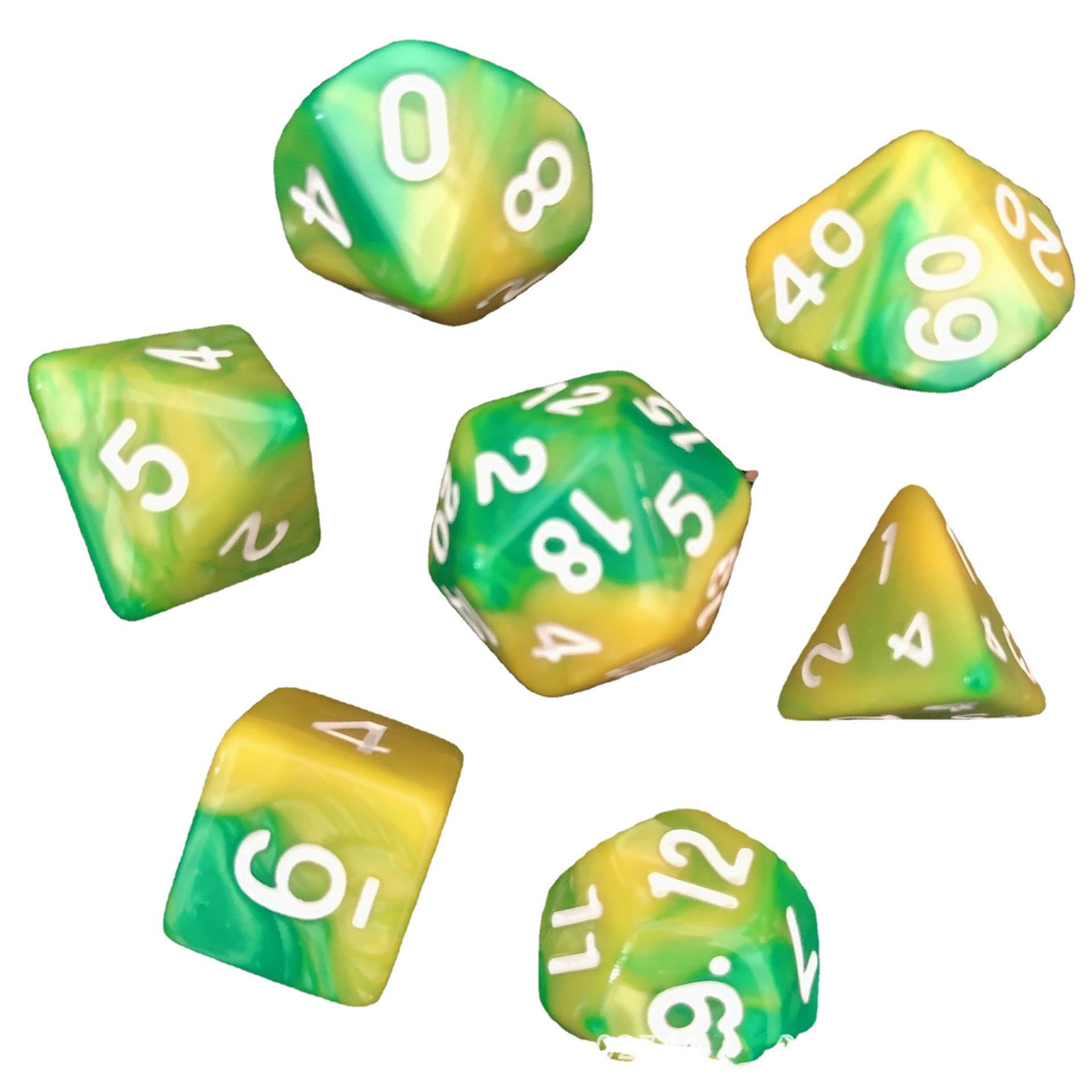 Hot Sale Dice Set Good Quality Resin Acrylic Cheap Dice Solid New Dnd dice set