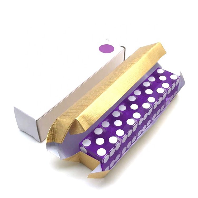 Durable Glassy 19mm Precision Backgammon Go Casino Dice Professional with wrap foil paper