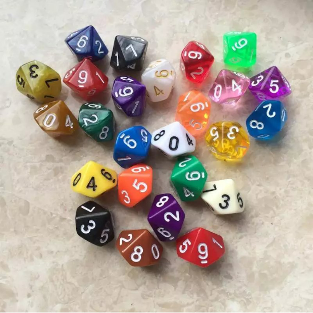 Custom Dungeon And Dragon Polyhedral Transparent Plastic Blank Dice Board Game Dnd Rpg Resin Dice Set
