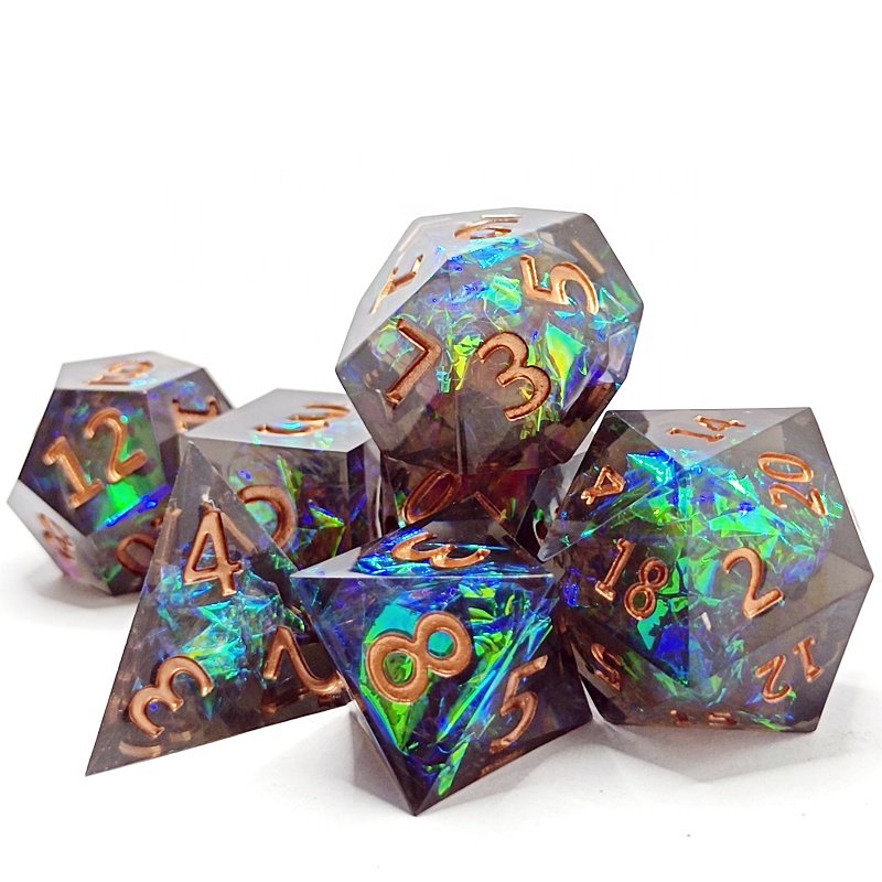 Super Septemner Sales dungeons and dragons d20 resin dice dnd Sharp Edges Dice