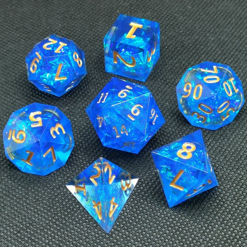 Super Septemner Sales dungeons and dragons d20 resin dice dnd Sharp Edges Dice