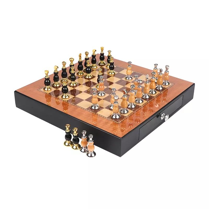 Factory Personalized Backgammon Velvet Leather White OEM Customized Handmade Backgammon Wooden Chess Game Set