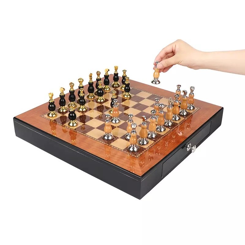 Factory Personalized Backgammon Velvet Leather White OEM Customized Handmade Backgammon Wooden Chess Game Set