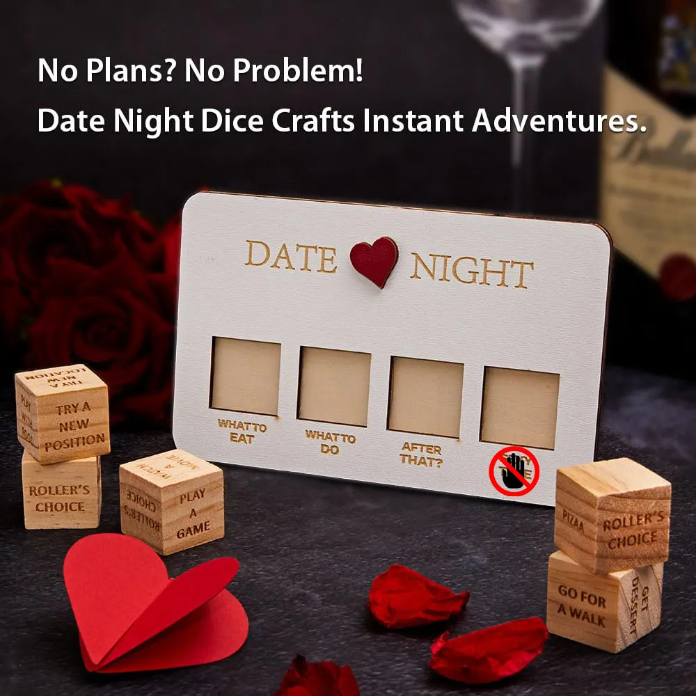 2024 New Arrivals Custom 6-Sided Beech Game Cube Customized Red Love Romantic Creative Fun Wooden Dice Toy For Girls Boys
