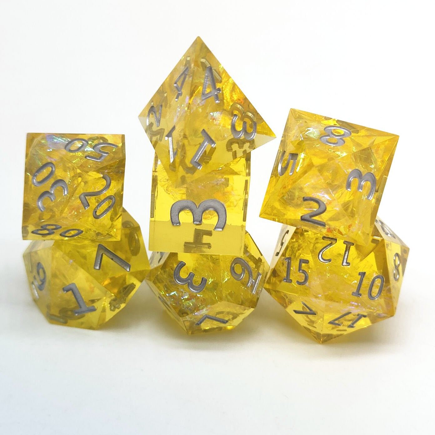 DND Resin Dice set Sharp Edge Dice for Role Playing Game