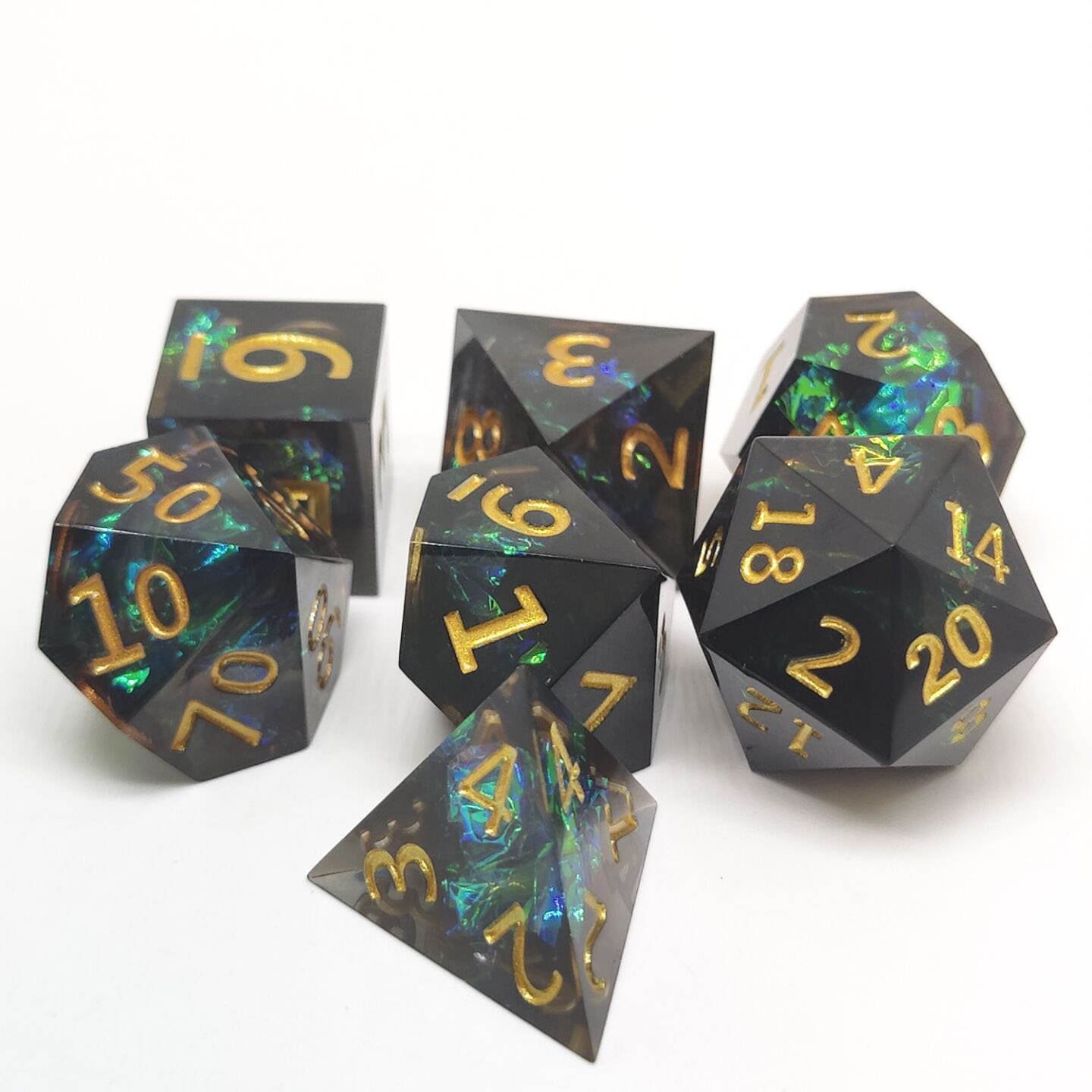 DND Resin Dice set Sharp Edge Dice for Role Playing Game