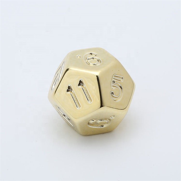 High Quality Silver Gold Bulk Random Colors 16 mm Acrylic Dice Set for Board Games