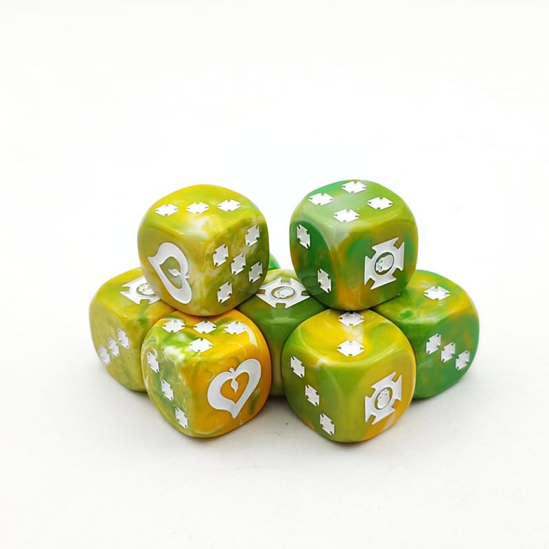 wholesale mixcolor solid 16mm sided round corner plastic playing acrylic game dices cubes dice casino dice