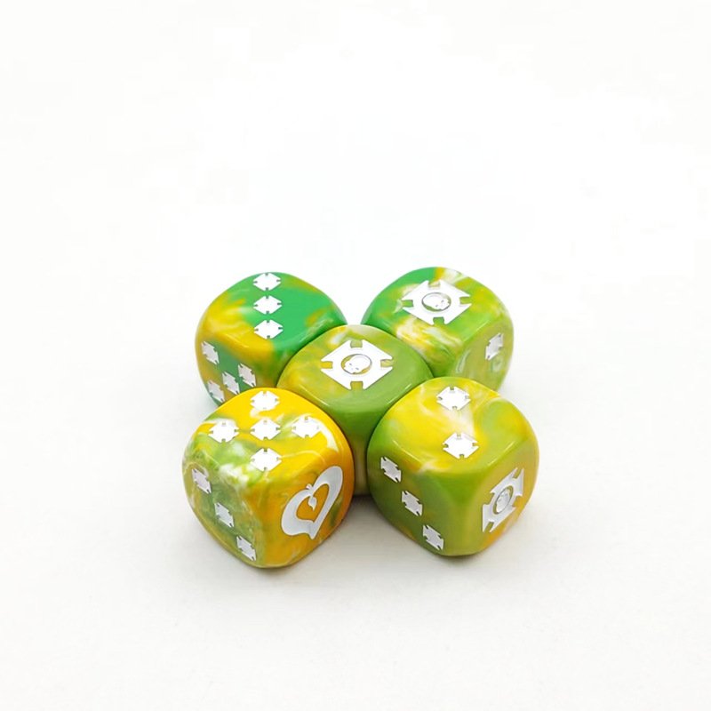 wholesale mixcolor solid 16mm sided round corner plastic playing acrylic game dices cubes dice casino dice